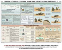 Плакат "Приемы и правила стрельбы из автоматического гранатомета АГС-17" - fgospostavki.ru - Ижевск