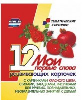 Тематические карточки "Мои первые слова" (красный цвет) - fgospostavki.ru - Ижевск