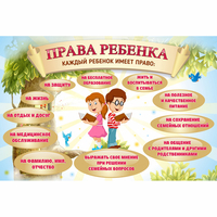 Стенд "Права ребенка" 1,5х1,0 - fgospostavki.ru - Ижевск