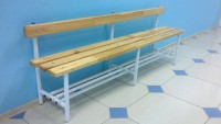 Скамья для раздевалок со спинкой (1,5 метра) - fgospostavki.ru - Ижевск