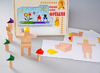 Игровой набор Фребеля "Конструктор деревянный без соединений-3" (Серия "Эксперимент") - fgospostavki.ru - Ижевск