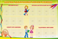 Стенд "Мы за здоровый образ жизни" - fgospostavki.ru - Ижевск