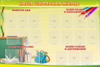 Стенд "Наша школьная жизнь" - fgospostavki.ru - Ижевск
