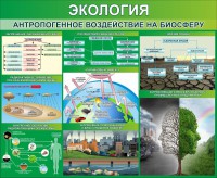 Стенд "Экология. Антропогенное воздействие на биосферу" - fgospostavki.ru - Ижевск