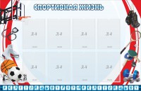 Стенд "Спортивная жизнь" Вариант 1 - fgospostavki.ru - Ижевск