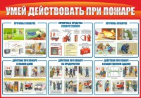 Стенд "Умей действовать при пожаре" - fgospostavki.ru - Ижевск