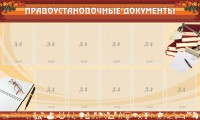 Стенд "ПРАВОУСТАНАВЛИВАЮЩИЕ ДОКУМЕНТЫ" - fgospostavki.ru - Ижевск