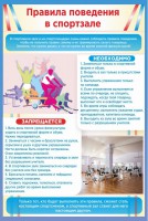 Стенд "Правила поведения в спортзале №1" - fgospostavki.ru - Ижевск