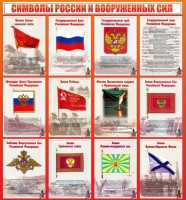 Стенд "Символы России и вооруженных сил" - fgospostavki.ru - Ижевск