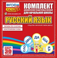 Динамические раздаточные пособия. Русский язык (веера). Читаем по слогам (слоги из двух букв). Конструируем слова (слоги из двух и трех букв). - fgospostavki.ru - Ижевск