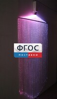 Фибероптическая занавесь (150 волокон) с интерактивным источником света - fgospostavki.ru - Ижевск
