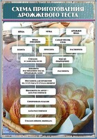 Стенд "Схема приготовления дрожжевого теста" - fgospostavki.ru - Ижевск