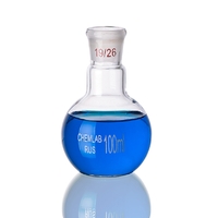 Колба плоскодонная со шлифом 100 мл. - fgospostavki.ru - Ижевск