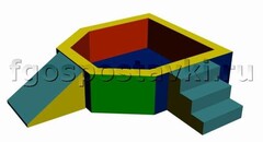Сухой бассейн "Крепость" 1,5х1,2 метра - fgospostavki.ru - Ижевск