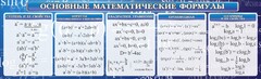 Стенд "Основные математические формулы" - fgospostavki.ru - Ижевск