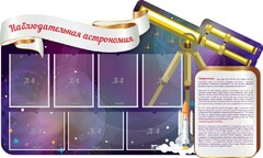 Стенд "Наблюдательная астрономия" - fgospostavki.ru - Ижевск