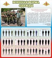 Стенд "Военная форма одежды (герб РФ) " - fgospostavki.ru - Ижевск
