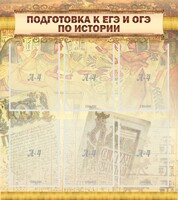 Стенд "Подготовка к ЕГЭ и ОГЭ по истории (6 карманов)" - fgospostavki.ru - Ижевск