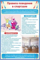 Стенд "Правила поведения в спортзале №1" - fgospostavki.ru - Ижевск