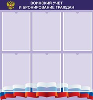 Стенд "Воинский учет и бронирование граждан" - fgospostavki.ru - Ижевск