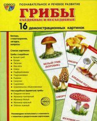 Демонстрационные карточки "Грибы съедобные и не съедобные" - fgospostavki.ru - Ижевск