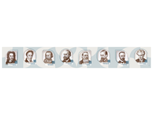 Стенд-лента "Выдающиеся ученые-историки" - fgospostavki.ru - Ижевск