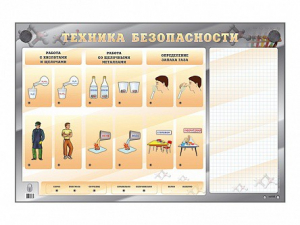 Электрифицированный стенд "Техника безопасности" с маркерными полями - fgospostavki.ru - Ижевск