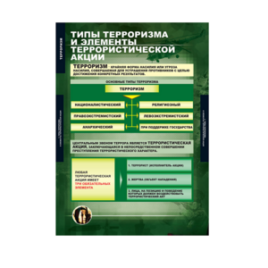 Комплект таблиц. ОБЖ. Терроризм. - fgospostavki.ru - Ижевск