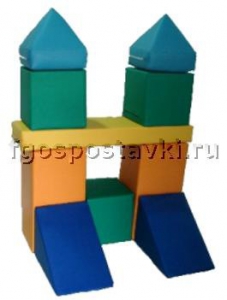 Мягкий модуль-конструктор "Городок" (10 элементов) - fgospostavki.ru - Ижевск