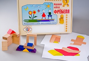 Игровой набор Фребеля "Конструктор деревянный без соединений-2" (Серия "Эксперимент") - fgospostavki.ru - Ижевск