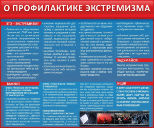 Стенд "О профилактике экстремизма" - fgospostavki.ru - Ижевск