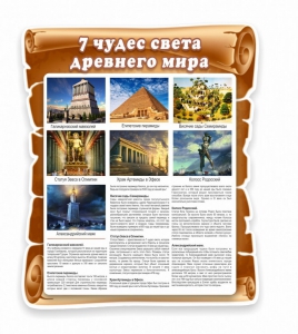 Стенд "Семь чудес света" - fgospostavki.ru - Ижевск