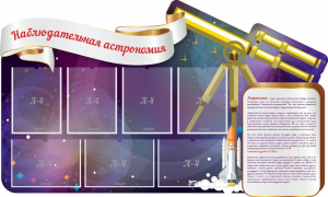 Стенд "Наблюдательная астрономия" - fgospostavki.ru - Ижевск