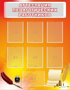 Стенд "Аттестация педагогических работников" - fgospostavki.ru - Ижевск