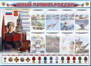 Стенд-уголок "Юный патриот России" - fgospostavki.ru - Ижевск