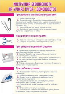 Стенд "Инструкция безопасности на уроках труда №1" - fgospostavki.ru - Ижевск