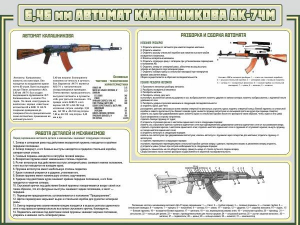 Стенд "Автомат Калашникова" - fgospostavki.ru - Ижевск