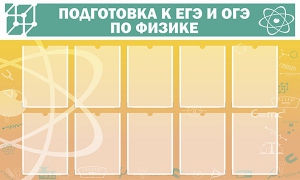 Стенд "Подготовка к ЕГЭ и ОГЭ по физике (10 карманов)" - fgospostavki.ru - Ижевск