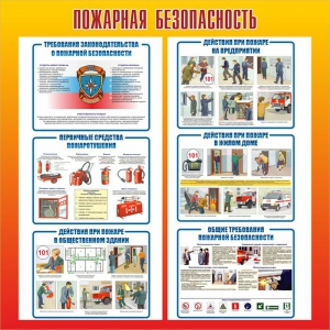 Стенд "Пожарная безопасность" Вариант 4 - fgospostavki.ru - Ижевск