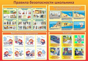 Стенд "Правила безопасности школьника" - fgospostavki.ru - Ижевск