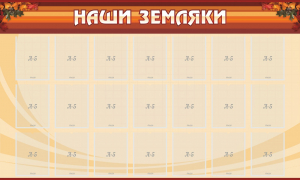 Стенд "Наши земляки" - fgospostavki.ru - Ижевск