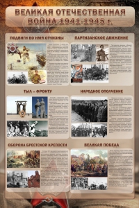 Стенд "Великая отечественная война (события)" - fgospostavki.ru - Ижевск