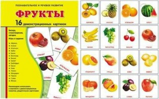 Демонстрационные карточки "Фрукты" - fgospostavki.ru - Ижевск