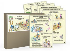 Комплект таблиц "Правила безопасного труда" - fgospostavki.ru - Ижевск