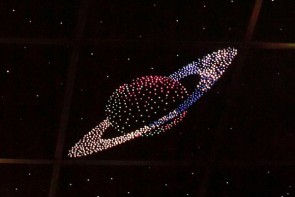 Потолок "Звездное небо с анимационным фибероптическим эффектом сатурн" - fgospostavki.ru - Ижевск