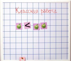 Магнитно-маркерная доска "Клетка" (86 см х 75 см) - fgospostavki.ru - Ижевск