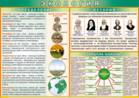 Таблица "Экология. Определения и история" (100х140 сантиметров, винил) - fgospostavki.ru - Ижевск