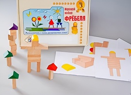 Игровой набор Фребеля "Конструктор деревянный без соединений-3" (Серия "Эксперимент") - fgospostavki.ru - Ижевск