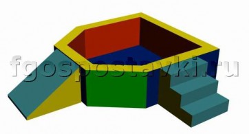Сухой бассейн "Крепость" 1,5х1,2 метра - fgospostavki.ru - Ижевск