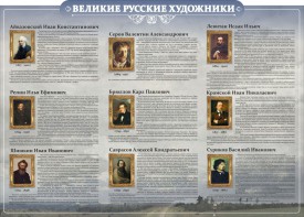 Стенд "Великие русские художники" - fgospostavki.ru - Ижевск